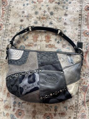 Coach Vintage Signature Y2K Patchwork SoHo Hobo Shoulder Bag
